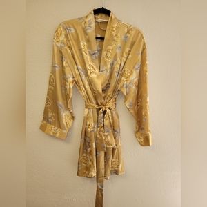 Victoria Secrets OS Gold/Gray Rose Robe